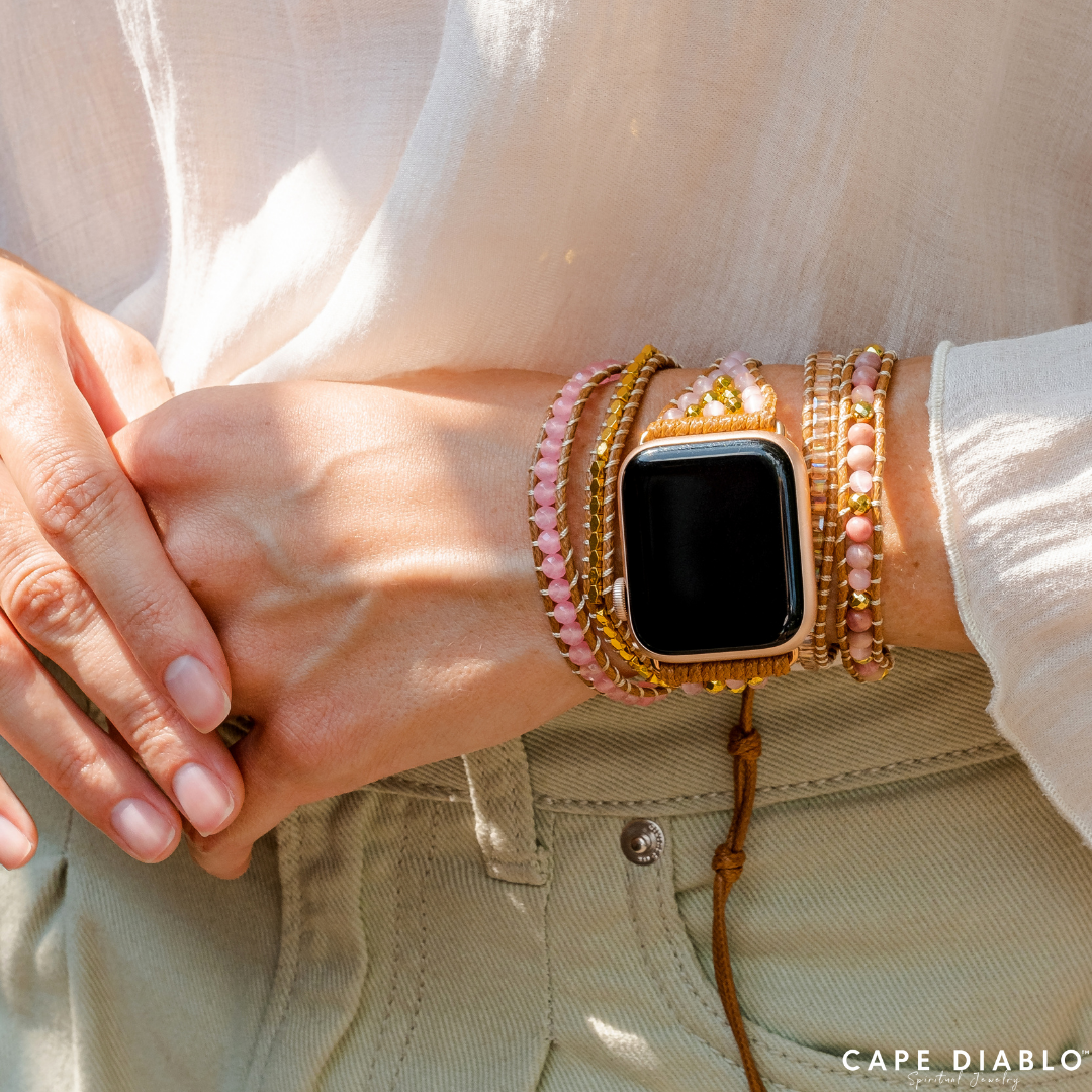 Golden Rose Quartz Apple Watch Strap