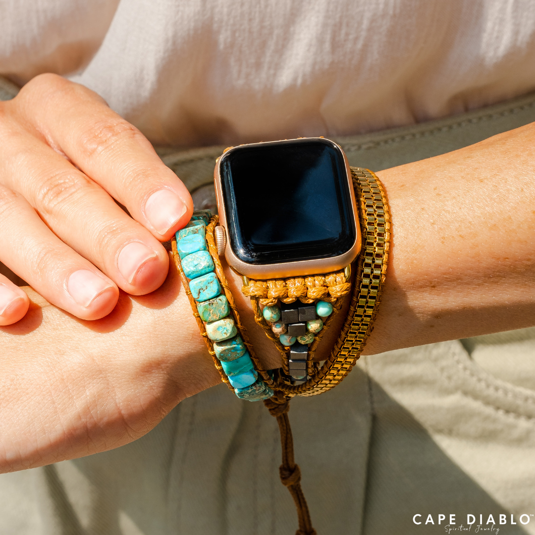 Turquoise Calming Energy Apple Watch Strap