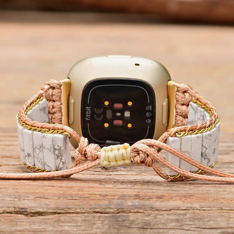 Heavenly Howlite Fitbit Versa 2 Watch Strap