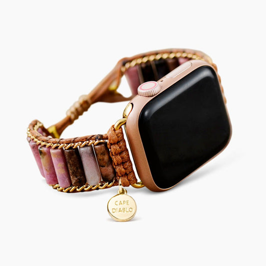 Blooming Rhodonite Apple Watch Strap